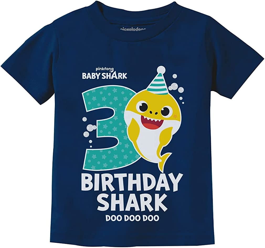 Baby Shark Shirt Gift for Kids Toddler 2nd 3rd 4th Birthday Girl Boy