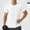 White, variant on Coorders George Mens Lightweight Workout Tops, Relaxed Stretch Short Sleeve Shirt Big and Tall Mens Summer, Black, Size S