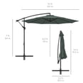 thumbnail image 7 of Best Choice Products 10ft Offset Hanging Outdoor Market Patio Umbrella w/ Easy Tilt Adjustment - Slate, 7 of 7