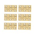thumbnail image 3 of WEUVEB 6PCS Cabinet Door Hinge Copper Golden for Furniture Mute Operation, 3 of 7