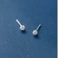 thumbnail image 6 of QQTDFG 925 Sterling Silver TINY Dandelion Ball CZ Stud Earrings A1626-Gold, 6 of 6