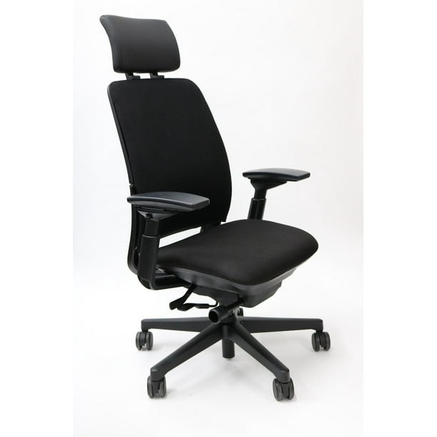 Amia Chair By Steelcase With Headrest Fully Adjustable Model Black Fabric -  Walmart.com