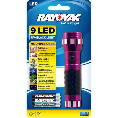 Rayovac Value Bright 9 LED UV Flashlight (Best Uv Light For Pet Urine)