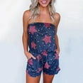 thumbnail image 2 of YOTMKGDO Jumpsuits for Women Tube Top Sleeveless Beach Jumpsuit Short Womens Tie-Dye Romper Strapless Women's Jumpsuit, Sizes S-XXL, 2 of 3