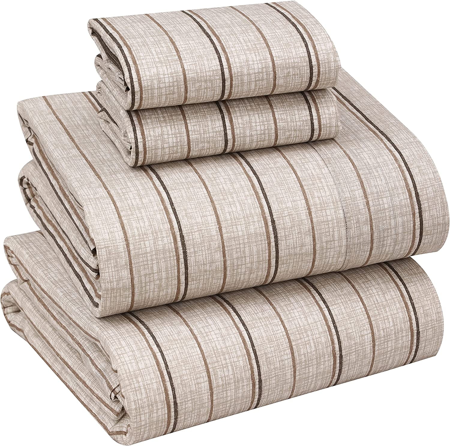 RUVANTI 100 Cotton Sheets Crispy Cooling Percale Sheets Breathable