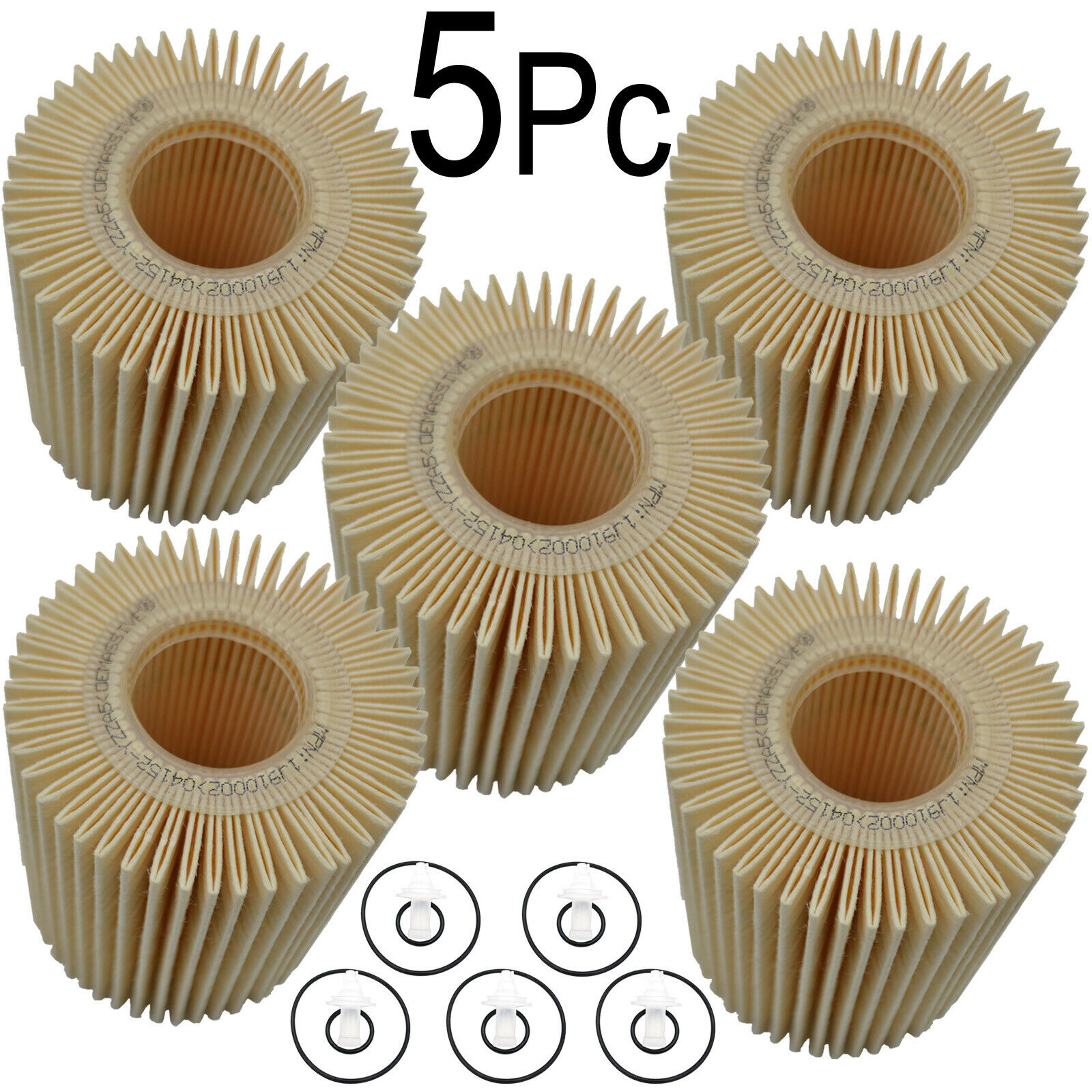 5Pcs 04152YZZA5 Oil Filter for Lexus IS250 LS460 Tundra 2499cc 4608cc