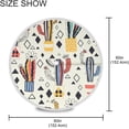 thumbnail image 3 of Coolnut 60" Cactus Outdoor Round Tablecloth, Waterproof Stain-Resistant Non-Slip Circular Tablecloth with Umbrella Hole and Zipper for Tabletop Backyard Party BBQ Decor, 3 of 7