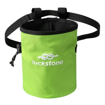 Climbing Chalk Bag Waist Pack with Drawstring Closure and Quick-Clip