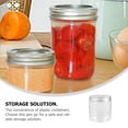 thumbnail image 5 of 8 Pcs 250ml Mini Transparent Silver Aluminum Lid Jar Set Jam Jars Storage Bottles Small, 5 of 6