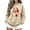 Khaki Sweatshirts Jsaierl, variant on Women's Christmas Sweatshirts Plus Size Santa Graphic Sweatshirt Cotton Soft Pullover Round Neck Dressy Casual Long Sleeve Tops S-2XL
