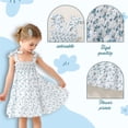 thumbnail image 4 of Vestido HAPPYMA para niña pequeña, bohemio, floral, sin mangas, de 2 a 3 años, 4 of 5