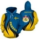 thumbnail image 3 of Sudadera con capucha con estampado 3D de la bandera de Suecia para hombre, sudadera de manga larga con estampado de emblema nacional, jersey de gran tamaño a la moda, ropa, 3 of 4