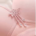 thumbnail image 5 of 2PC Underwire Push Up Bra for Women Lace Back Button Shaping Cup Adjustable Shoulder Strap Large Size Bra Full-Coverage T-Shirt Bra Saving on Clearance, 5 of 7