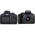 thumbnail image 2 of Canon EOS 4000D DSLR Camera with 18-55mm Lens, Black, 2 of 7