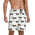 thumbnail image 2 of Sikiie Dachshund Dog Puppy Mens Pajama Shorts, Lightweight Lounge Pant with Pockets Soft Sleep Pj Shorts for MenXX-Large, 2 of 6