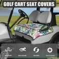 thumbnail image 2 of SEANATIVE Tropical Flowers Golf Cart Seat Covers with 4 Front Pockets Non-Slip Golf Cart Seat Blanket Covers Universal Fit 2-Seat Golf Cart Women Men Golf Cart Accessories, 2 of 7