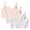 Dark Gray, variant on WMTBSRSW Soft Cotton Training Bras for Teens Girls Seamless Light Bralette Cute Grahpic U Neck Sports Crop Tank Tops for Age 7-12 Years 3 Pack