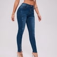 thumbnail image 7 of Felirenzacia Women’s Slim Fit High Rise Bootcut Skinny Jeans Stretchy Vintage Denim Pants with Side Slit, 7 of 7
