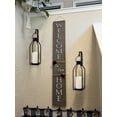 thumbnail image 3 of Candelabros de pared HPC DECOR de metal negro con LED parpadeante, 3 of 8