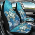 thumbnail image 2 of Uorisanigo Car Seat Covers Waterproof Front Seat Covers Vintage Turtle Anti-Slip Back Fabric All-Season Protection Fashion Auto Interior Universal Vehicle Accessories, 2 of 7