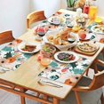 thumbnail image 2 of Pioneer Flower Floral Print Pattern Summer Placemats Table Placemats Set Of 4-Linen Kitchen Washable Placemats Table Mats 12x18 Inch Non-Slip Heat Resistant, 2 of 5
