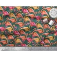 thumbnail image 2 of Soimoi Viscose Chiffon Fabric Flamingo Bird Printed Craft Fabric by The Yard 42 Inch Wide, 2 of 3