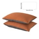 thumbnail image 3 of Juego de 2 Pillow Shams Tamaño Estándar 19x29in | Fundas de almohada de algodón suave y transpirable Cierre de envoltura Multicolor | Accesorio de ropa de cama decorativa duradera para sofá de, 3 of 6