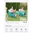 thumbnail image 7 of KINGYES Folding Adjustable Adirondack Chair with Retractable Ottoman Set of 4 for Patio Garden, Aruba, 7 of 7