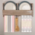 thumbnail image 4 of Pink Stripes Home Sweet Home Boho Kitchen Towels Dish Towels, 18x26 Inch Wedding Decoration Hand Towels Set of 4, 4 of 6