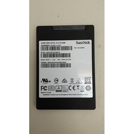 Pre-Owned SanDisk SD8SB8U-512G X400 512GB 2.5" SATA III (6.0Gb/s) Solid State Drive (Good)