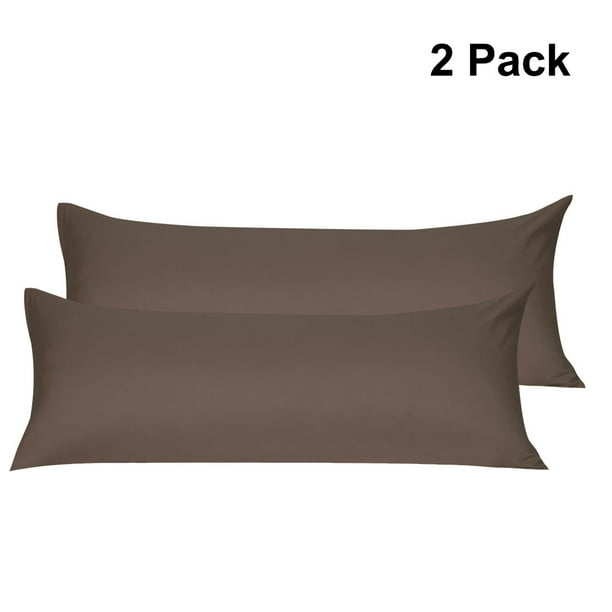SilkySoft 2Pack Zippered Pillow Case Cover Soft Microfiber Long