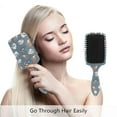 thumbnail image 4 of Sleeping Cats in Sleeping Poses on Blue Air Cushion Comb Hairbrush Prevent static Snag Tangle for Women Ladies Detaining Separating Shaping Wavy Curly Straight Hair, 4 of 4