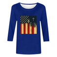 thumbnail image 4 of ZJXFGS Womens T Shirt,Casual Summer Tee Fashion Blouses & T-Shirts Graphic Tee Tops Y2K 2026 Basic Tee Beach Fashion Clothing Outfits Slim Fit Tunic Top Blue 5XL, 4 of 4