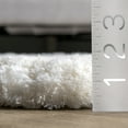 thumbnail image 2 of nuLOOM Quarto Faux Sheepskin Shag Area Rug, 3' 6" x 6', Shaped, Faux Sheepskin Natural, 2 of 8