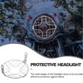 thumbnail image 3 of BRIGHTFUFU Protector De Faros Metálico Para Motocicleta Con Vintage Y Ajuste Universal Plata, 3 of 8