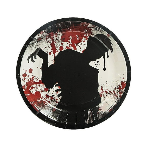 Zombie Party Dessert Plates (8Pc) - Party Supplies - 8 Pieces