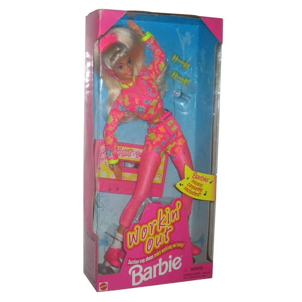 Barbie Workin� Out Exercise (1996) Mattel Vintage Doll w