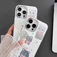 thumbnail image 4 of Cute Cartoon Cat Bowknot Plating Mirror Phone Case Compatible with iPhone Case (Cat,iPhone 13 Pro), 4 of 6