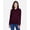 BURGUNDY, variant on Core 365 78192 Ladies Pinnacle Performance Long-Sleeve Piqué Polo