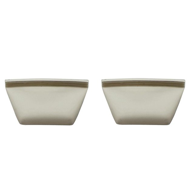 Bolsas de almacenamiento de silicona reutilizables shaofei con autosellado para alimentos color gris