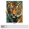 thumbnail image 4 of BCIIG Jungle Tiger Blanket for Adults Kids Men Boys - Soft, Cozy, Lightweight, Fuzzy, Warm, Flannel Throw Blankets, Perfect for Couch, Bed, Travel, Outdoor, Home Decor, All Season  40x50in, 4 of 6
