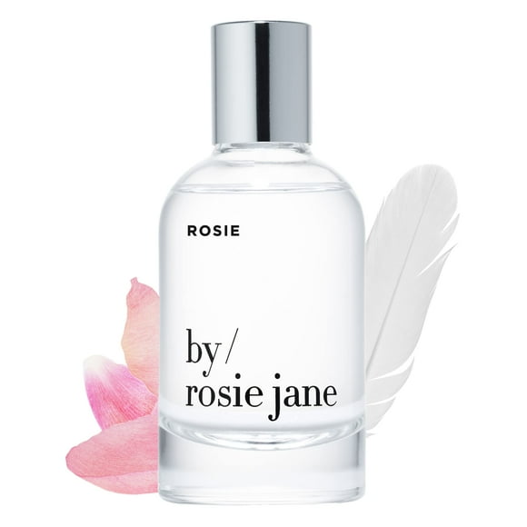 By Rosie Jane Eau De Parfum Spray (Rosie) - Clean Fragrance for Women - Essential Oil Mist with Notes of Sheer Musk, Vanilla, Sweet Rose - Paraben Free, Vegan, Cruelty