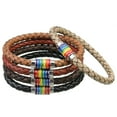 thumbnail image 2 of Cordones de cuero de 1 Metro BLESIY Fabricación Artesanal Marrón Cordón trenzado tejido, 2 of 6