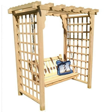 Yellow Pine Lexington Arbor & Swing