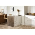 thumbnail image 3 of South Shore Myro Kitchen Island with Storage, in Natural Walnut and White, 3 of 21