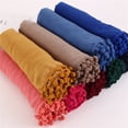 thumbnail image 3 of Women Wool Ball Splicing Scarf Breathable Comfortable Fashionable Neckerchief Elasticity Windproof Muffler, 3 of 9