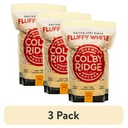 (3 pack) Colby Ridge Fluffy White Gourmet Craft Popped Gluten Free Popcorn Snack Sized Large Pouch (2 Gallons = 34 Cups)