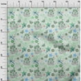 thumbnail image 3 of oneOone Cotton Silk Mint Green Fabric Kids Princess Castle Sewing Fabric By The Yard Printed Diy Clothing Sewing Supplies 42 Inch Wide, 3 of 4