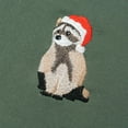 thumbnail image 2 of Embroidered Raccoon Santa Christmas Crewneck Christmas Raccoon Sweater Christmas Shirt Women Christmas Crewneck Sweatshirt Ugly Christmas, 2 of 5
