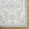 thumbnail image 7 of Mark&Day Washable Rugs, 4x6 Jeaneen Traditional Light Silver/Sage Area Rug, Silver Green Grey Carpet for Living Room, Bedroom or Kitchen (3'6" x 5'6", Machine Washable), 7 of 7